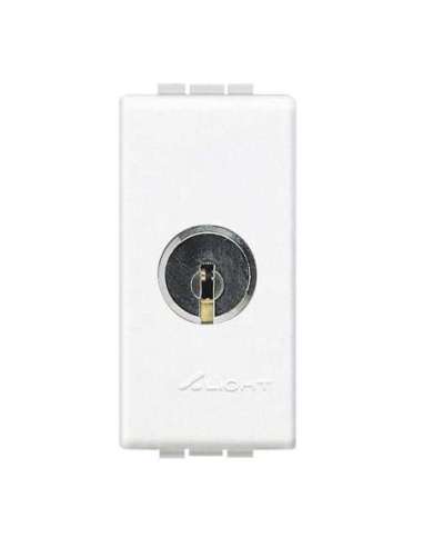 Conmutador de llave Livinglight - llaves diferentes - 1 módulo - Blanco - A000616029 BTICINO N4022