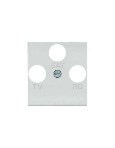 Frontal TV-R-SAT universal Livinglight - Blanco - 2 módulos - A000616068 BTICINO N4207