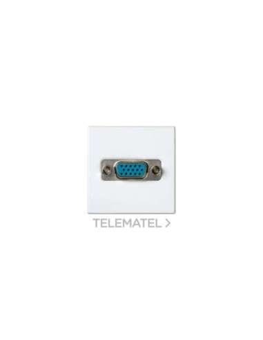 Conector VGA HD15 hembra con sistema de embornamiento a tornillo y placa incorporada bl - A000900408 SIMON 2700091-030