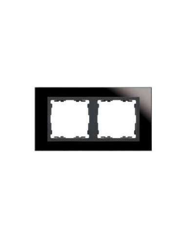 Marco para 2 elementos cristal negro interior grafito Simon 82 Nature - A000900444 SIMON 82827-32