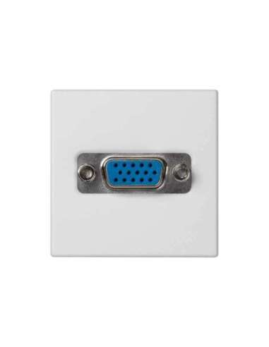 Conector VGA HD15 hembra con placa embellecedora blanco Simon K45 - A000900478 CON_CON K100B/9