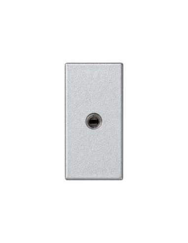 Conector Mini-Jack hembra con placa embellecedora aluminio Simon K45 - A000900489 CON_CON K123B/8