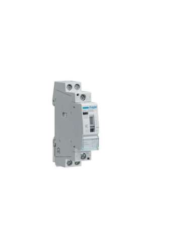 Contactor silencioso manual 25A 2 NA 230V tipo de mando relé 50/60Hz - A000901680 HAGER ERC225S (EMBALAJE DE 12 UNIDADES)