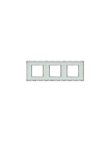 Placa embellecedora Livinglight transparente personalizable - 2 x 3 módulos - A000951567 BTICINO LND4802M3KR