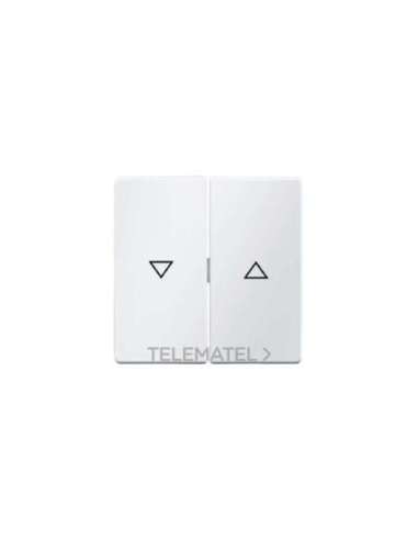 Tecla doble Q.1 con flechas blanco polar - A001001772 HAGER 16256089