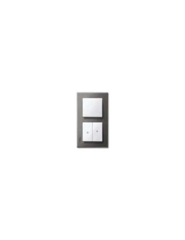 Marco 2 elementos elegance Gris Rodio - A001135027 SCHNEIDER ELECTRIC MTN403214