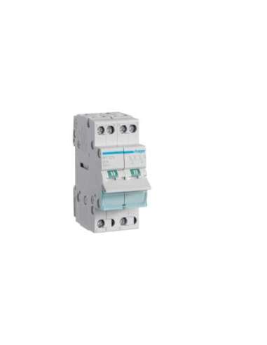 Conmutador modular 2P 25A común arriba I-0-II - A001208503 HAGER SFT225