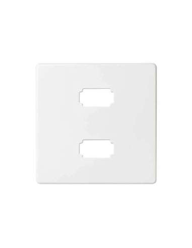 Placa para 2 conectores USB 2.0 tipo A blanco Simon 82 - A001210047 SIMON 8201090-030