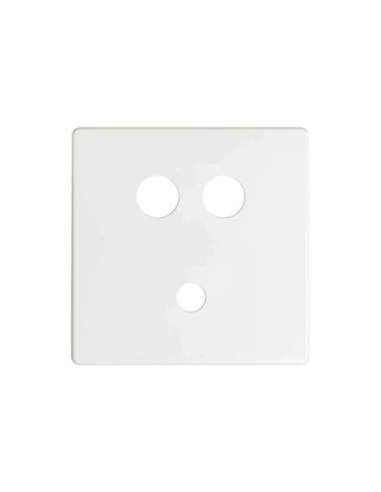 Placa para conector Mini-jack + 2RCA blanco Simon 82 - A001210053 SIMON 8201092-030