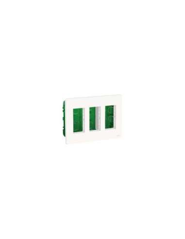 New Unica System+ - Puesto de Trabajo - 3 columnas - Empotrar - Polar - A001609199 SCHNEIDER ELECTRIC NU173418