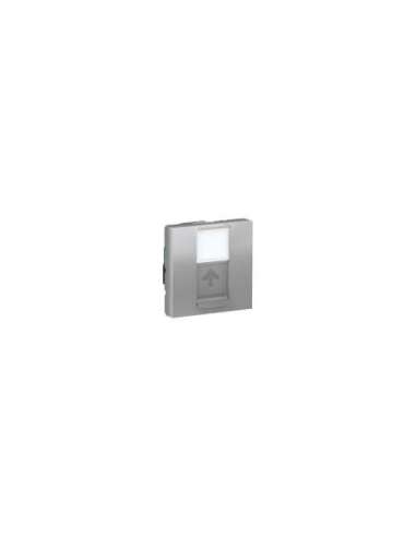 New Unica Toma RJ45 cat.5e UTP 2 mod. Aluminio - A001609460 SCHNEIDER ELECTRIC NU341130