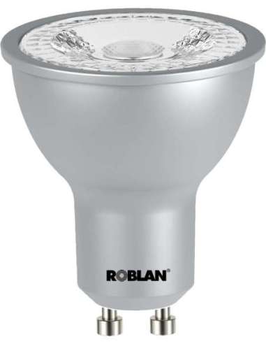 LÁMPARA LED DICROICA GU10 5W SMD 60° BLANCO 6500K 400LM 220-240V REGULABLE - A001700436 ROBLAN ECOSKYB5D