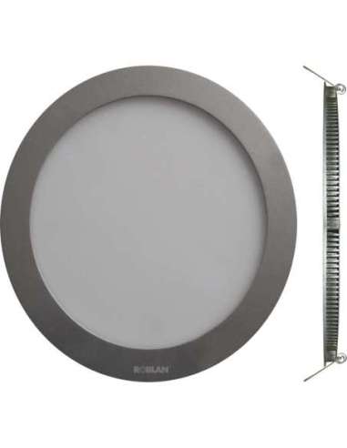 DOWNLIGHT LED 12W 3000K 780LM 175-265V 172X22MM CROMO MATE - A001700900 ROBLAN LEDPANEL12CH