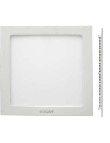 DOWNLIGHT LED CUADRADO 6W 6500K 120X120X22 ARO BLANCO - A001700954 ROBLAN LEDPANELS6BB