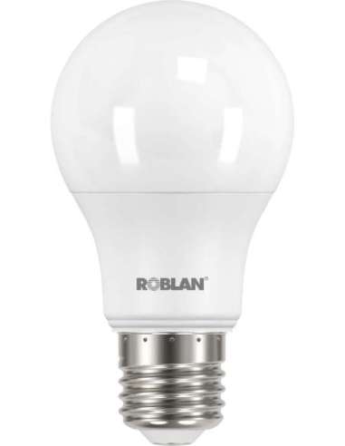 LÁMPARA LED ESTÁNDAR 8W E27 3000K 806LM 100-240V BLANCO CÁLIDO - A001701396 ROBLAN SKYA608C