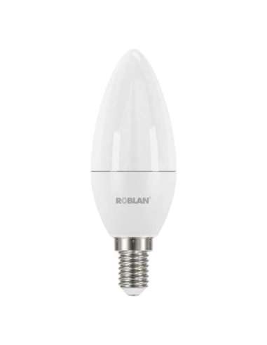 LÁMPARA VELA LED SKY C30 8W 830LM E14 BLANCA 6500K - A001701404 ROBLAN SKYC3008BE14