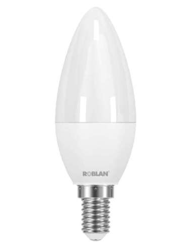 LÁMPARA LED VELA 6W E14 BLANCO 6500K 490LM - A001701407 ROBLAN SKYC30BE14