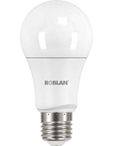 LÁMPARA LED ESTÁNDAR SENSOR 9W E27 BLANCO CÁLIDO 3000K 806LM - A001701422 ROBLAN SKYSENSA609C