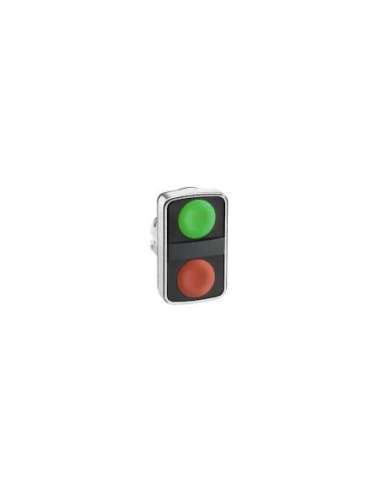 Harmony XB4 - Cabeza pulsador doble verde-rojo rr ip66 - A001148940 SCHNEIDER ELECTRIC ZB4BA7340