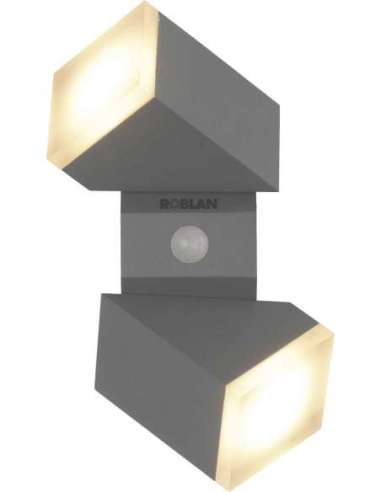 APLIQUE EXTERIOR LED 2 FOCOS 12