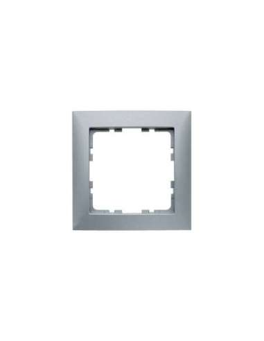 Marco con 1 elemento 1 aluminio mate - A001009228 HAGER 10119939