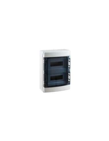 COFRET DISTRIBUCIÓN IP65 SUPERFICIE 2x12 (24) MÓDULOS (ABS) PUERTA TRANSPARENTE - A001216044 IDE CDN24PT