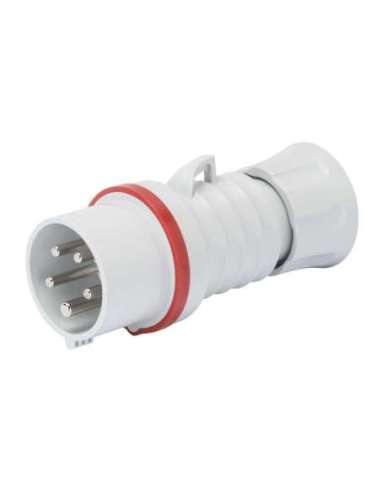 CLAVIJA MÓVIL RECTA HP - CON INVERSOR DE FASE - IP44/IP54 - 3P+T 16A 380-415V - ROJO - - A001518606 GEWISS GW60008WH