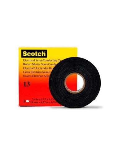 Scotch® 13 Cinta Semiconductora Autosoldable - 19mm x 4.5m 7000007284 - A001664536 3M 13