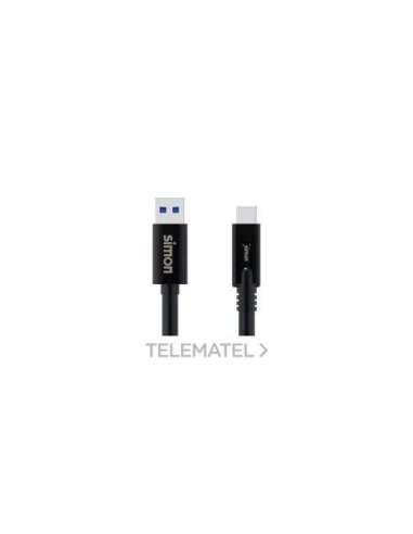 CABLE USB 3.1 A - USB C NEGRO 1M SIMON - A003870735 SIMON MU133201