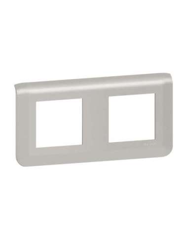 Placa Mosaic - 2x2mod - Horizontal - Aluminio LEGRAND 079304L (EMBALAJE DE 5 UNIDADES)