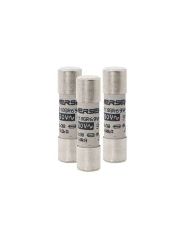 High-Speed Cylindrical Fuse 10x38 gR 690VAC 1A - A001616209 MERSEN L1014563 (EMBALAJE DE 10 UNIDADES)