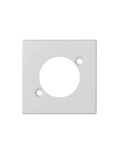 Placa embellecedora para 1 conector XLR macho o hembra de 1 elemento blanco Simon K45 - A000872781 CON_CON K122/9