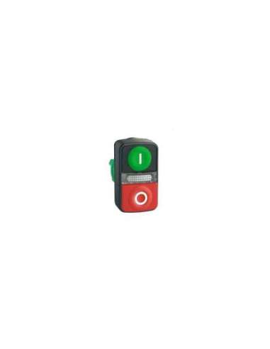 Harmony XB5 - Cabeza pulsador doble lum verde-rojo rs ip66 - A001150161 SCHNEIDER ELECTRIC ZB5AW7L3741