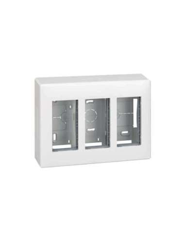 Caja de pared de superficie para 3 elementos dobles blanco Simon 500 Cima - A000989966 CON_CON 51000003-030