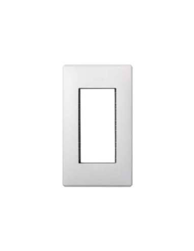 Marco para pared de empotrar y bastidor para 1 elemento doble blanco Simon 500 Cima - A000990012 CON_CON 51010101-030