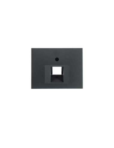 Placa central para conector simple K1 antracita - A001001308 HAGER 14077006