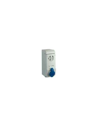 Unika interlocked socket - 16 A - 2P + E - 200...250 V AC - IP44 - wall - A001117493 SCHNEIDER ELECTRIC 83031