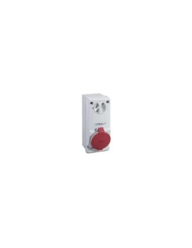 Unika interlocked socket - 16 A - 3P + E - 380...415 V AC - IP44 - wall - A001117494 SCHNEIDER ELECTRIC 83035