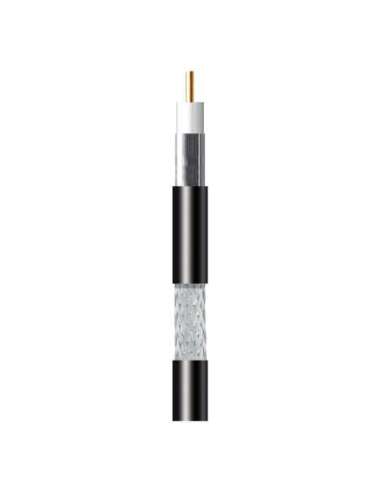 Cable coaxial T100 CU/AL polietileno clase A 100m negro - A001281840 TELEVES 212501 (EMBALAJE DE 100 UNIDADES)