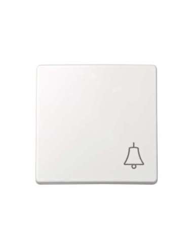 Tecla individual con grabado campana para pulsador blanco Simon 73 Loft - A000038726 SIMON 73017-60