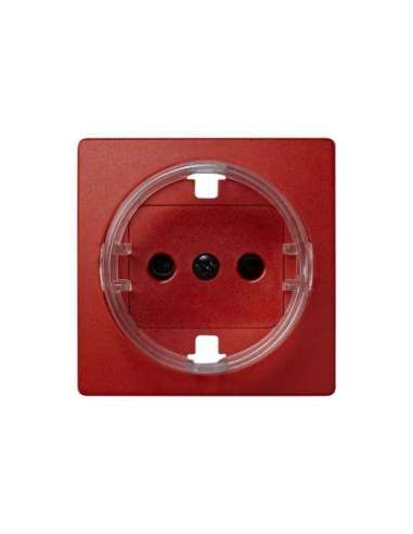 Tapa con dispositivo de seguridad para la base de enchufe schuko rojo Simon 73 Loft - A000038762 SIMON 73041-67