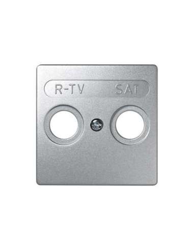 Placa para tomas inductivas de R-TV+SAT aluminio Simon 73 Loft - A000038784 SIMON 73097-63