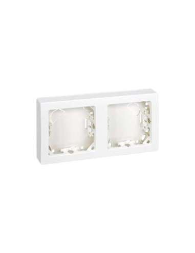 Marco con base para 2 elementos horizontal blanco Simon 73 Loft - A000038840 SIMON 73620-60