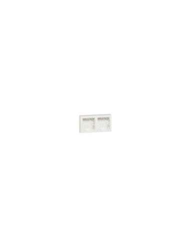 Placa de superficie 2 puestos Oteo de color blanco - A000132443 LEGRAND 086092