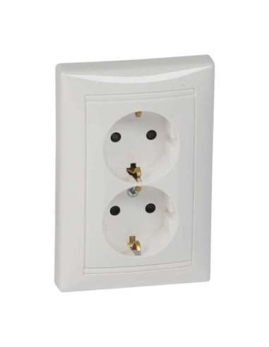 Base de corriente Valena - 2x2P+T con obturadores - 16A/230V - monobloc - Blanco - A000133831 LEGRAND 774427