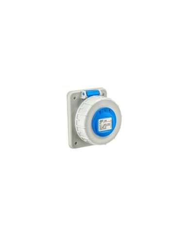 BASE EMPOTRAR TIPO SCHUKO IP67 2P+T 250V 16A AZUL BORNE CON TORNILLOS - CONTACTO LATERA - A000188756 IDE 00105