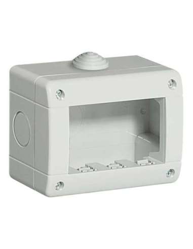 Caja Idrobox con IP40 de color gris - 3 módulos - Para Livinglight y Luna - A000613324 BTICINO 24403