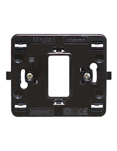 Soporte para placas Magic 1 módulo - A000613904 BTICINO 500S/1 (EMBALAJE DE 10 UNIDADES)