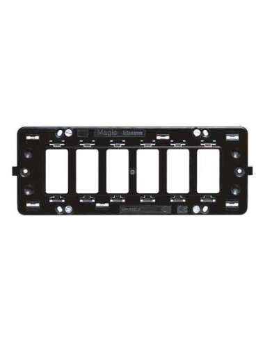 Soporte para placas Magic 6 módulos - A000614013 BTICINO 506LS