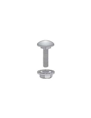 KIT TORNILLO M6X12 mm + TUERCA-ARANDELA DENTADA CINCADO Z3 - A000726194 INTERFLEX TCA612Z3 (EMBALAJE DE 100 UNIDADES)